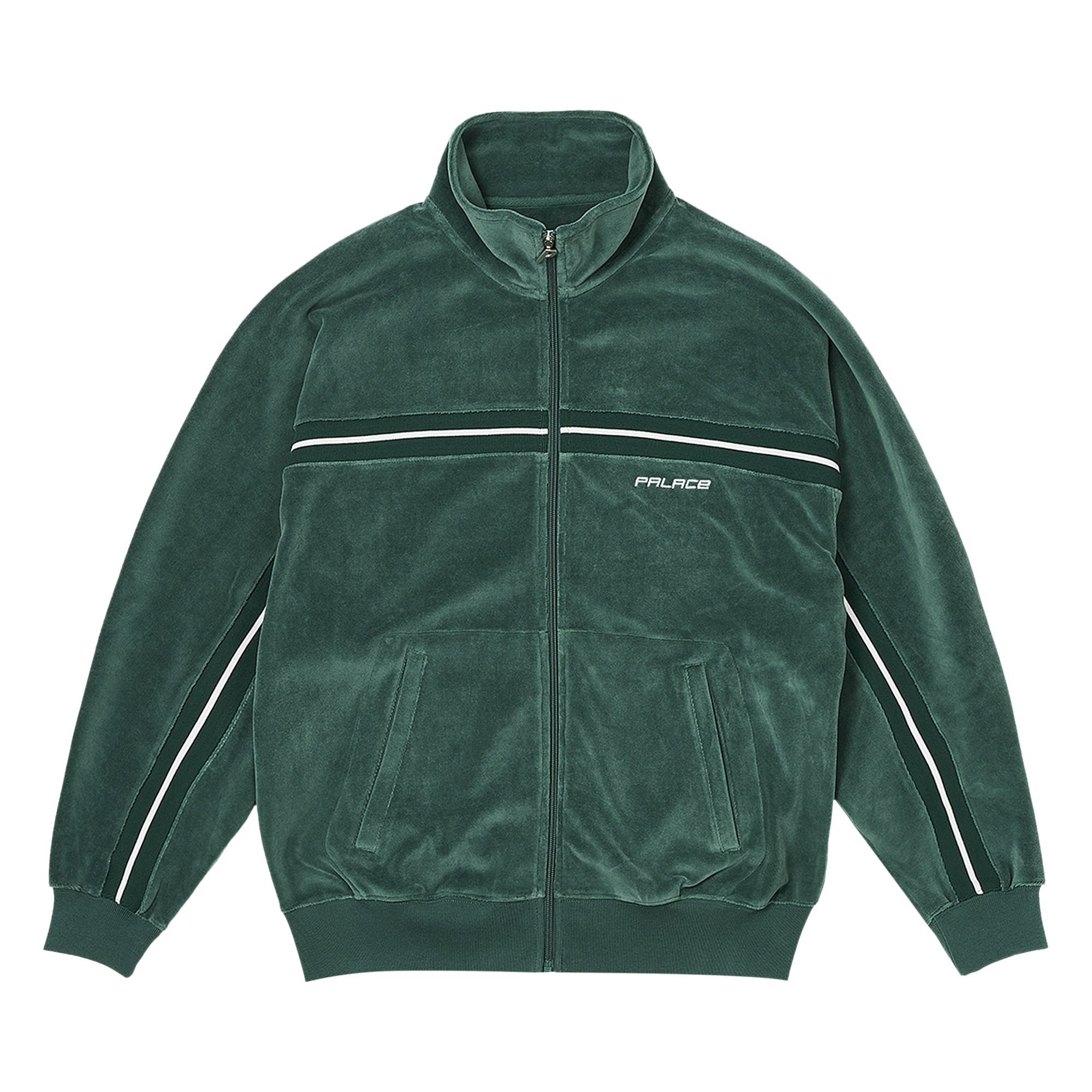 Pre-owned Palace Rib Panel Zip Funnel 'green' | Men's Size Xl