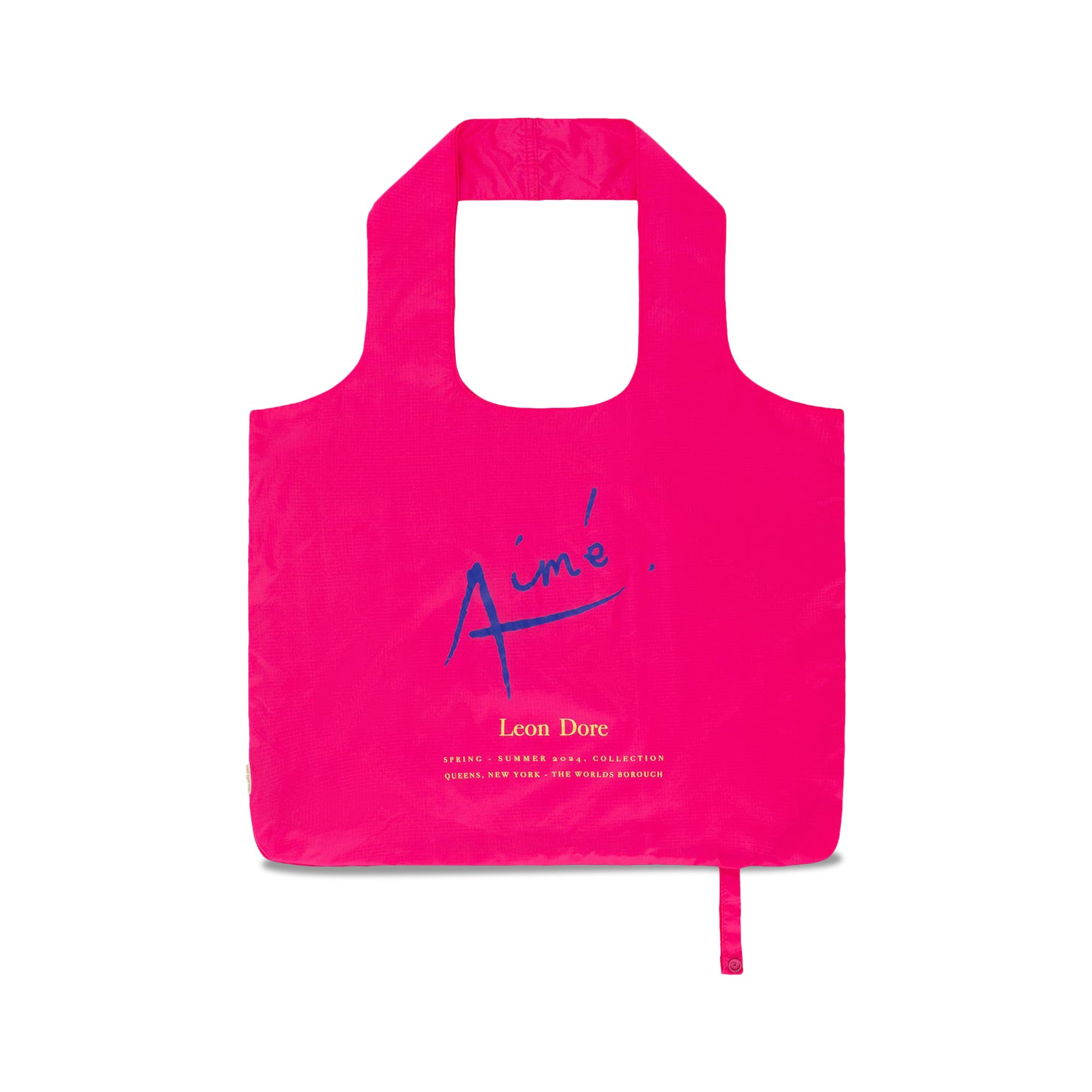 Pre-owned Aimé Leon Dore Packable Logo Tote 'pink' | Men's Size Onesize