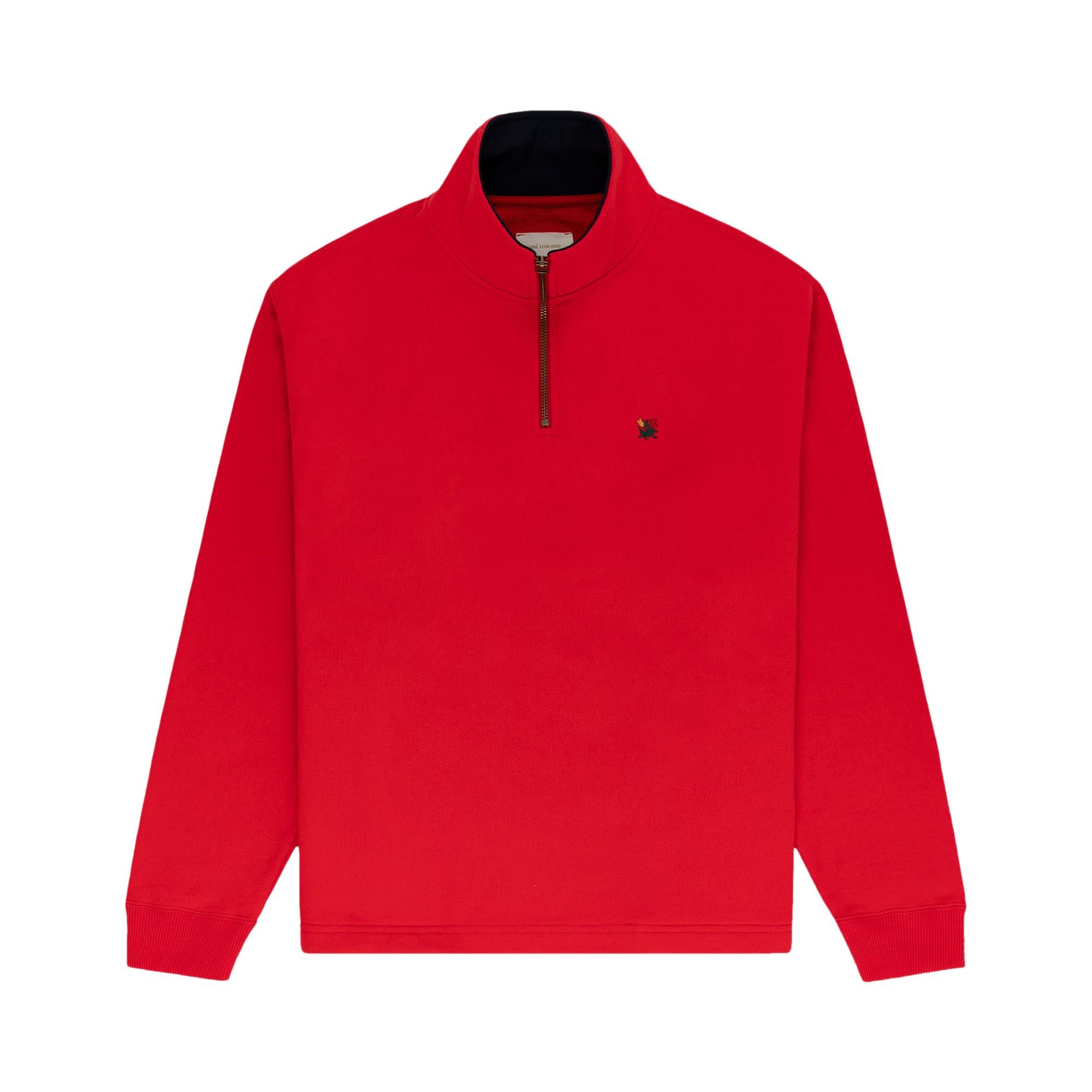 Pre-owned Aimé Leon Dore Crest Quarter Zip Pullover 'true Red' | Men's Size Xl