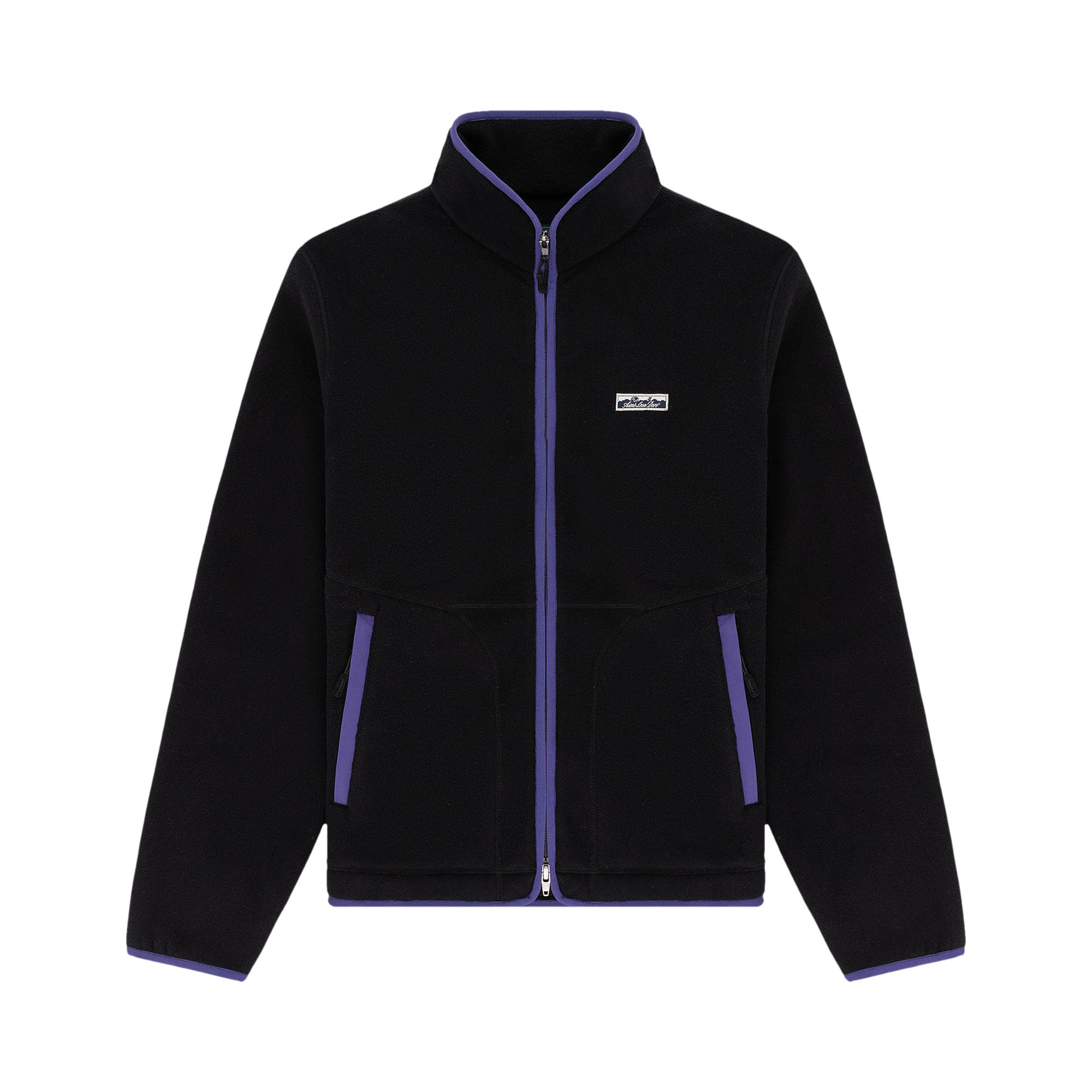 Pre-owned Aimé Leon Dore Lightweight Full Zip Fleece Jacket 'jet Black' | Men's Size Xl