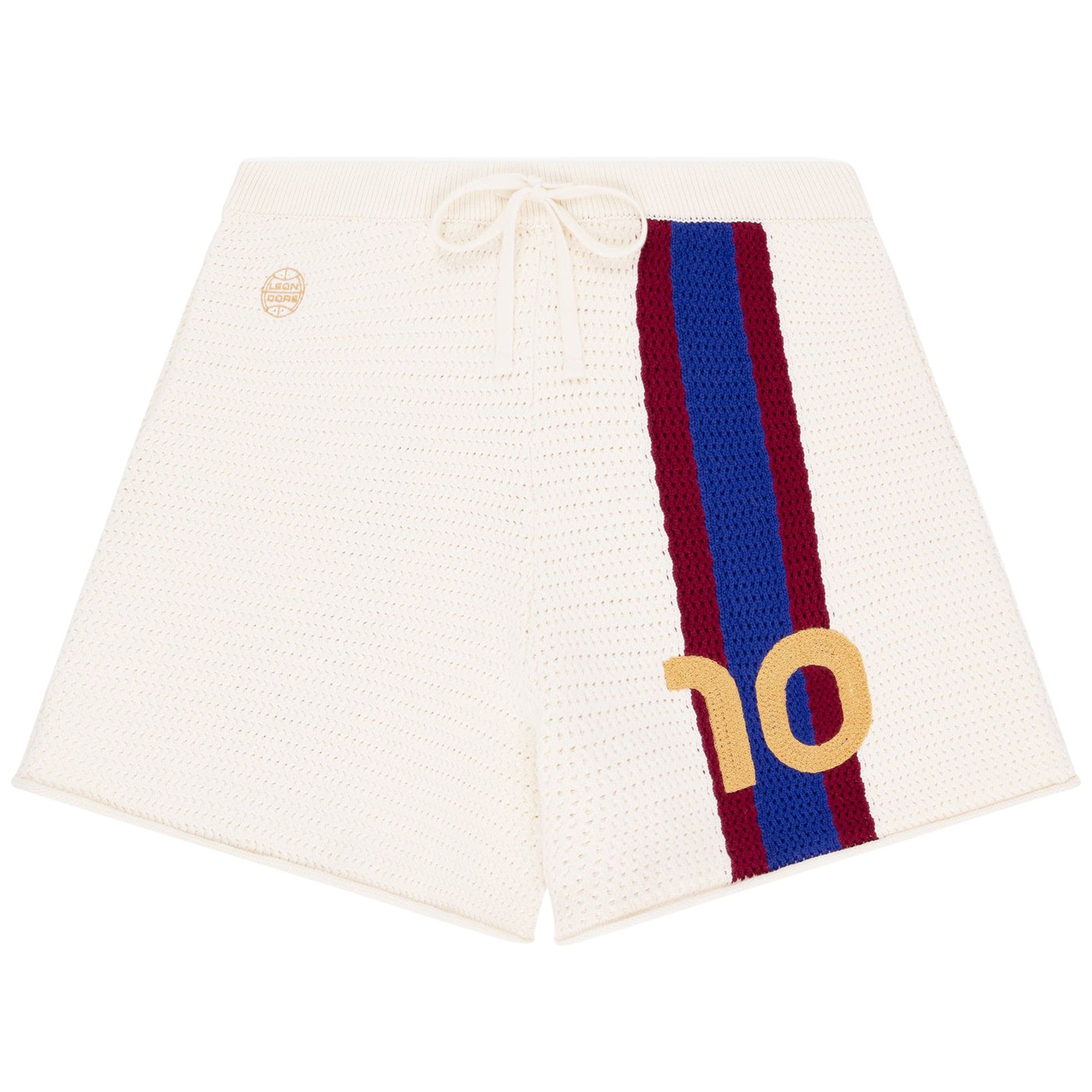 Pre-owned Aimé Leon Dore Knit Soccer Short 'pristine' In Cream