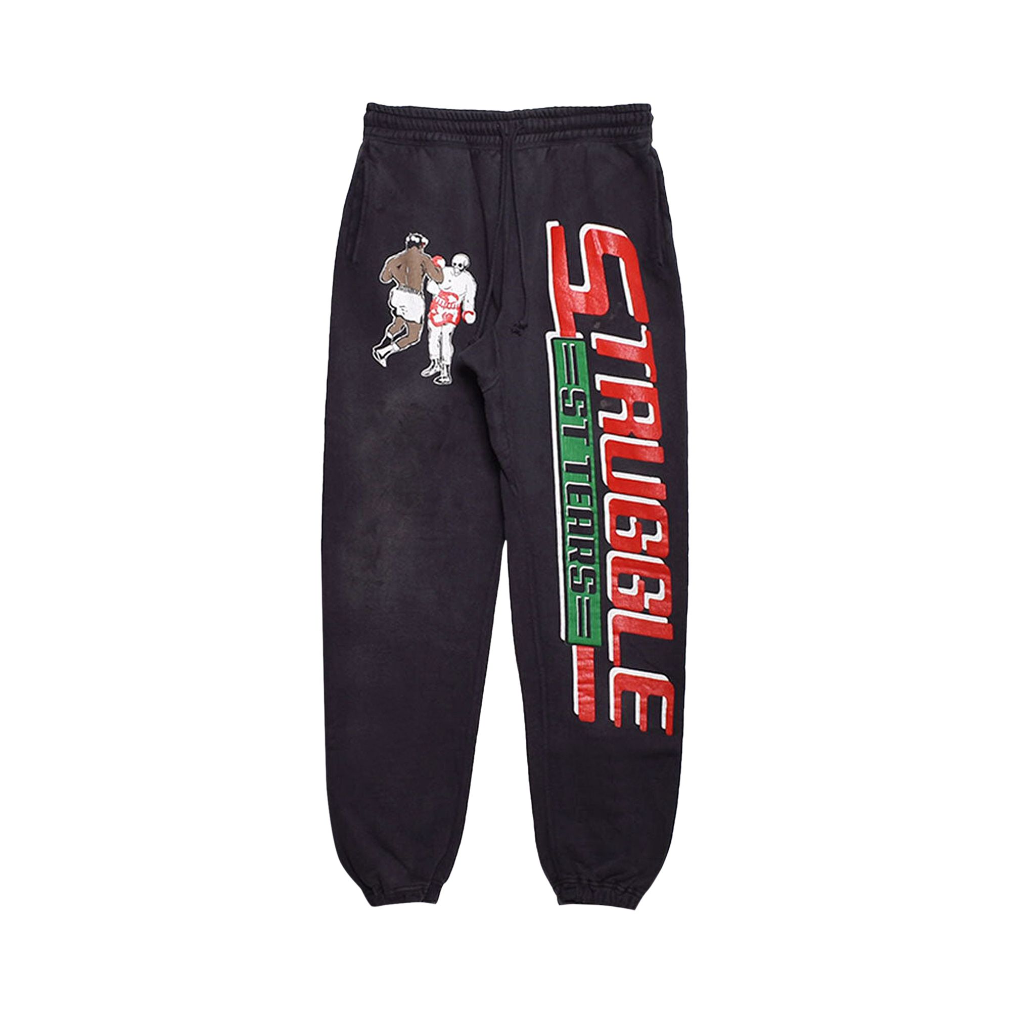 Pre-owned Saint Michael X Denim Tears Struggle Sweatpants 'black'