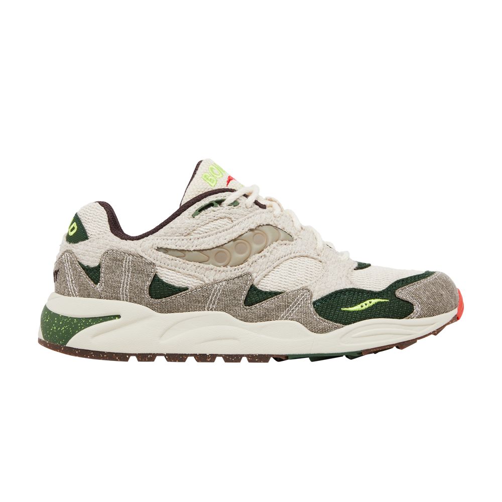 Pre-owned Saucony Bodega X Grid Shadow 2 'jaunt Woven' In Cream