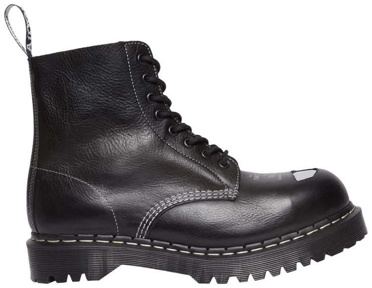 Size 10.0 Wmns 1460 Pascal Bex Exposed Steel Toe Lace Up Boot Black Overdrive