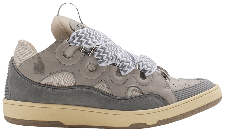 LANVIN SPORT マイク Buy Lanvin Curb Sneakers 'Grey Ivory' - FM SKRK11 DRAG