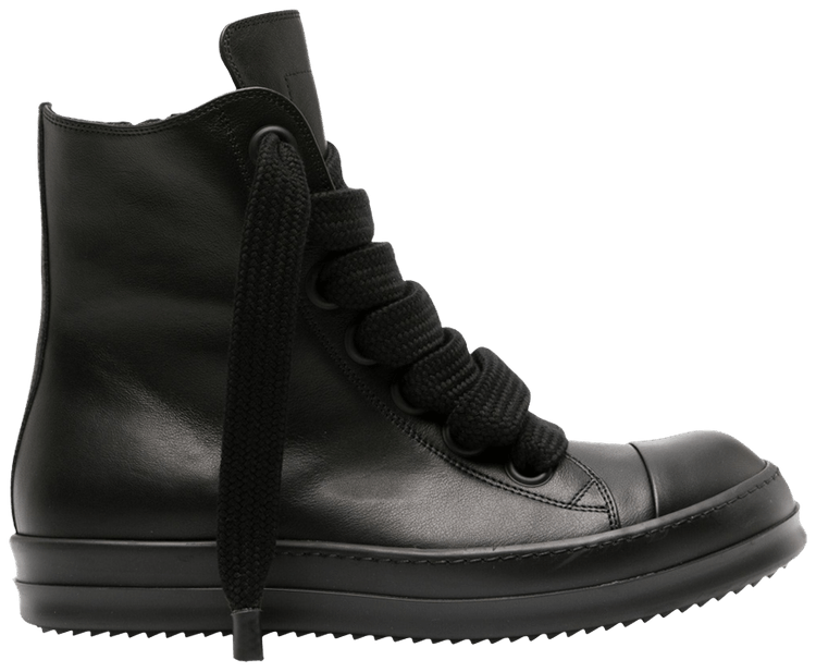 Rick Owens Lido Jumbo Laced Sneaker 'Triple Black'