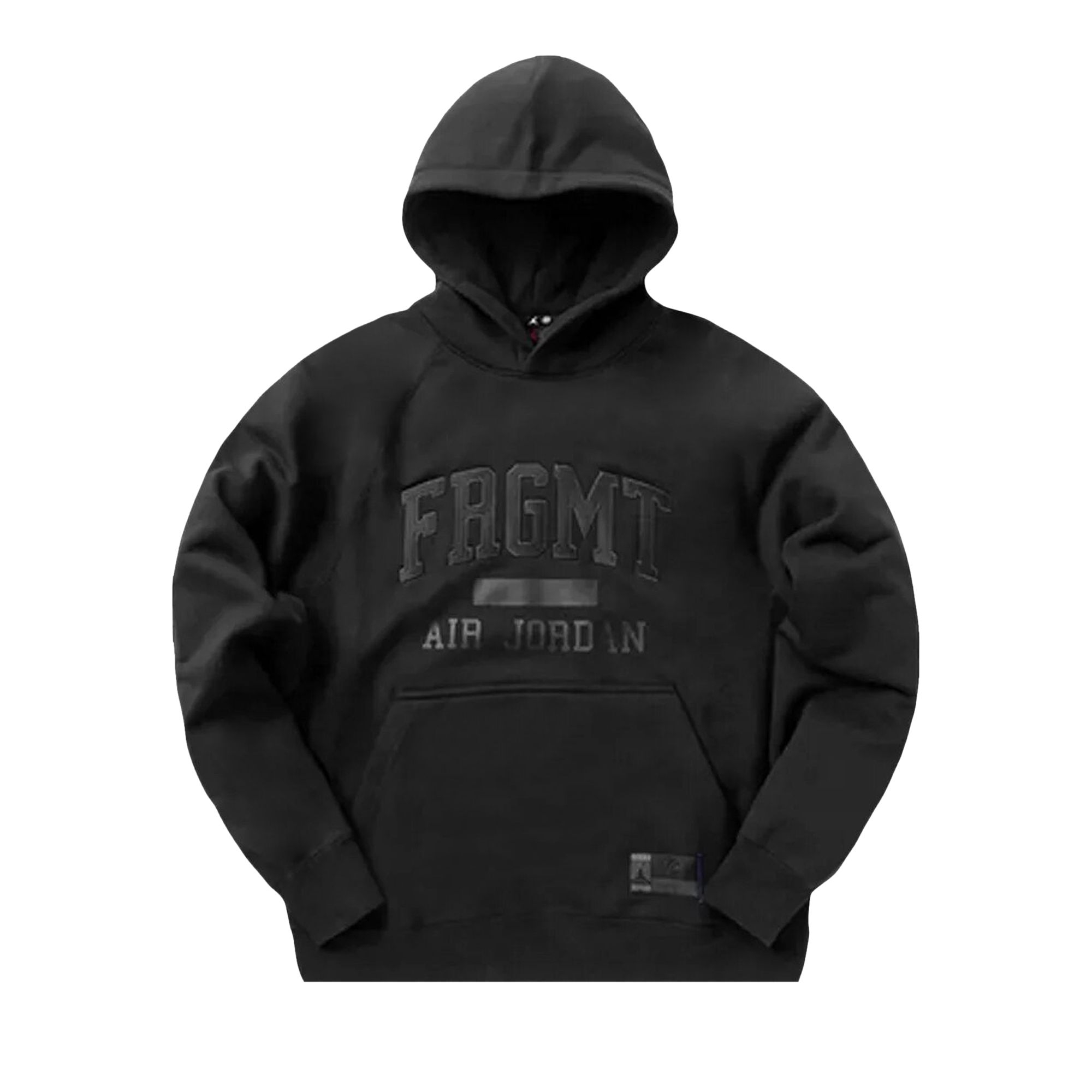 Air Jordan x Fragment Pullover Hoodie (Asia Sizing) 'Black/Reflective Silver' | Men's Size 2XL