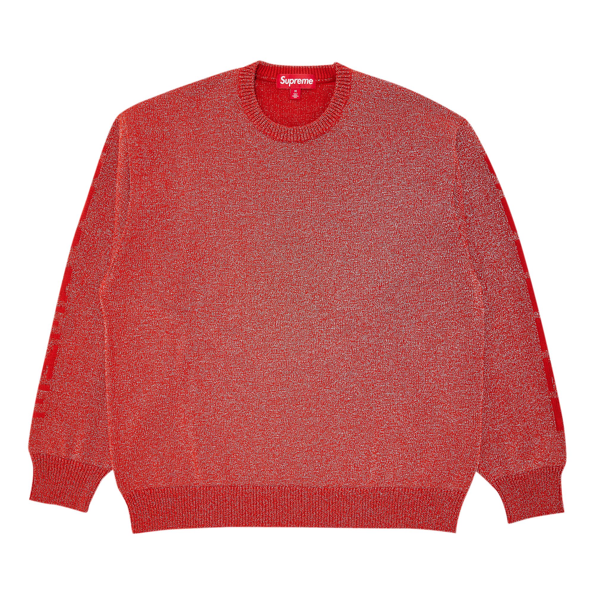 Supreme Reflective Sweater 'Orange' | Men's Size XL
