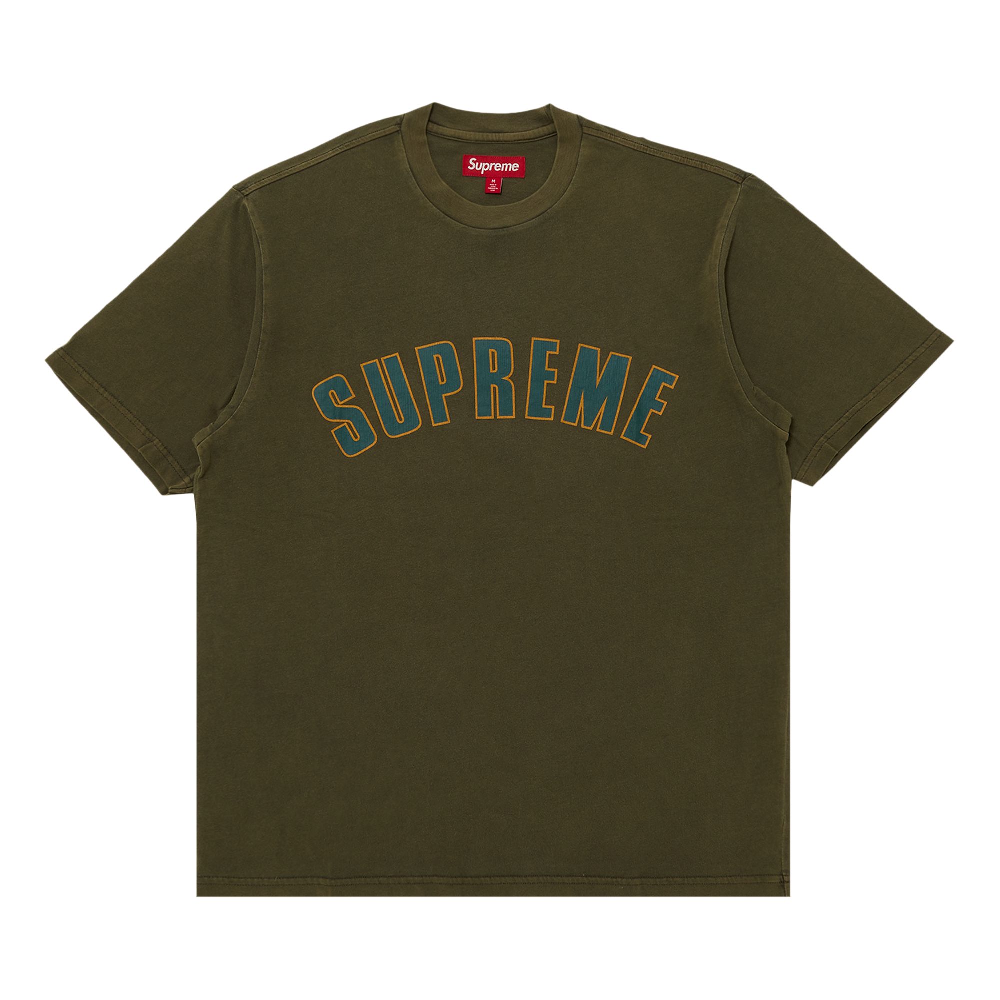 SUPREME SUPREME CRACKED ARC SHORT-SLEEVE TOP 'OLIVE'