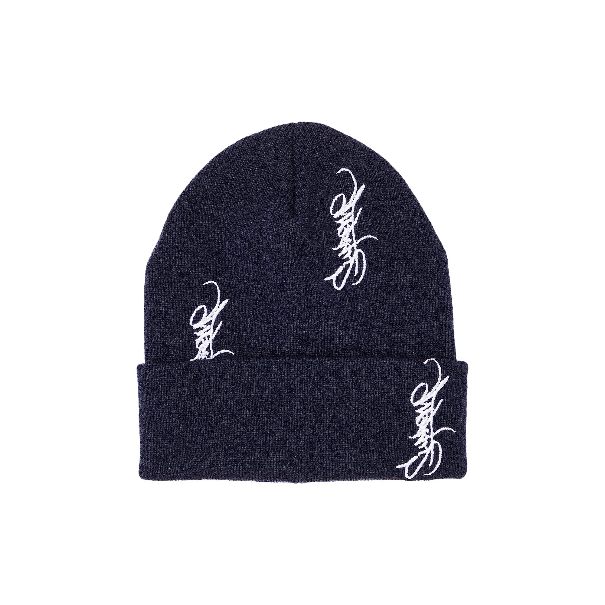 Pre-owned Supreme Tag Beanie 'navy' | Blue | Men's Size Onesize