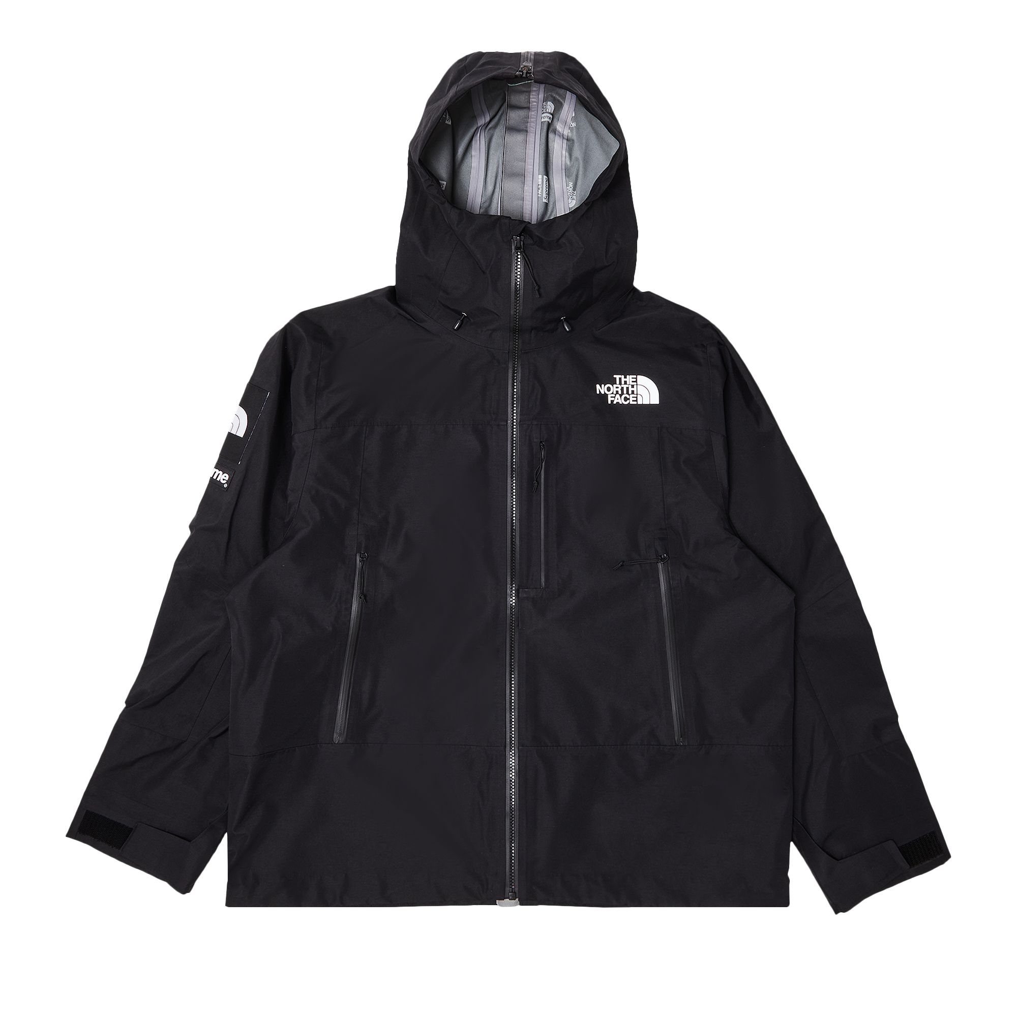 Pre-owned Supreme X The North Face Split Taped Seam Shell Jacket 'black'