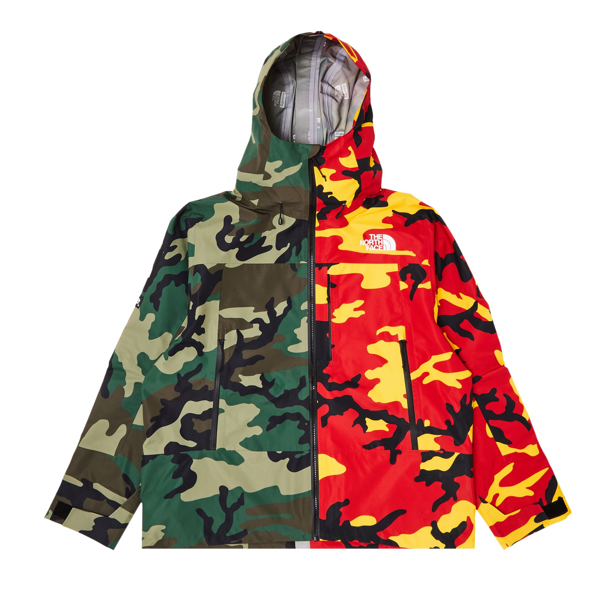 Pre-owned Supreme X The North Face Split Taped Seam Shell Jacket 'camo' In Multi-color