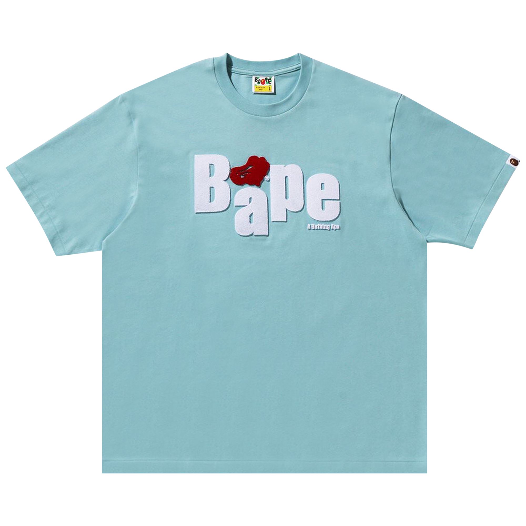 Pre-owned Bape Heart Ape Head Relaxed Fit Tee 'sax' | Blue | Men's Size Xl