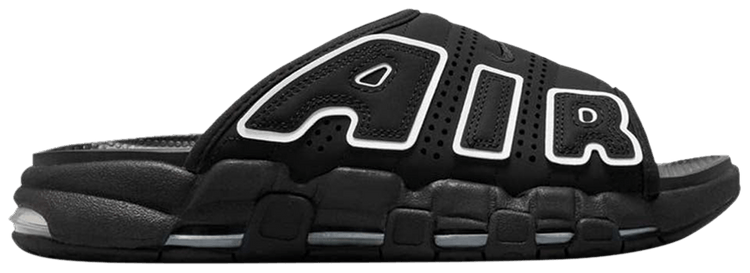 Wmns Air More Uptempo Slide 'Black White'