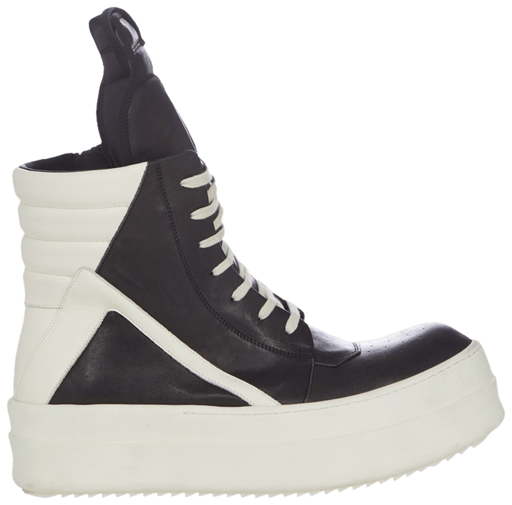 Rick Owens Mega Bumper Geobasket High 'Black Milk'