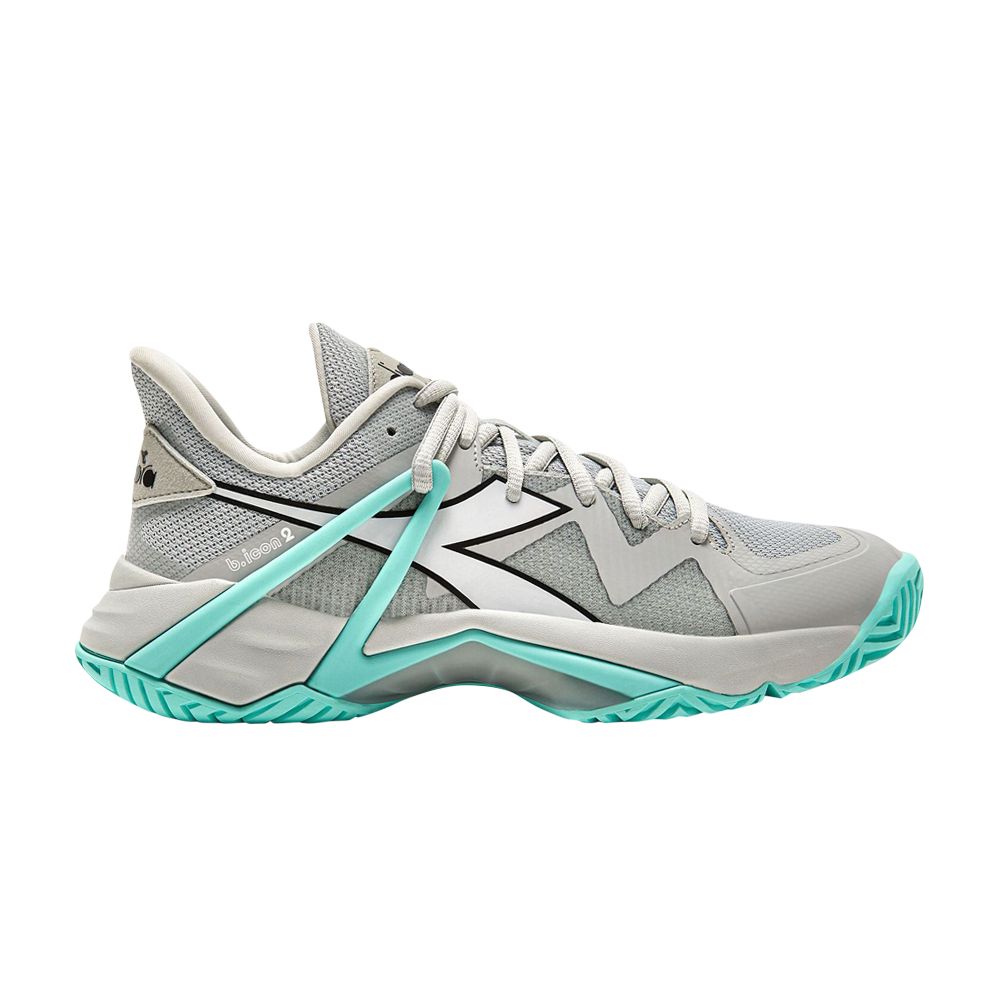 Diadora Wmns B.Icon 2 AG 'Silver Aruba Blue' | Grey | Women's Size 11.5 - 101-179103-D0686