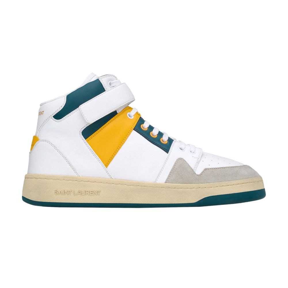 Pre-owned Saint Laurent Lax 'white Yellow Ottanium' | Men's Size 42