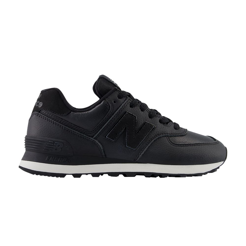 Pre-owned New Balance Wmns 574 'black White'