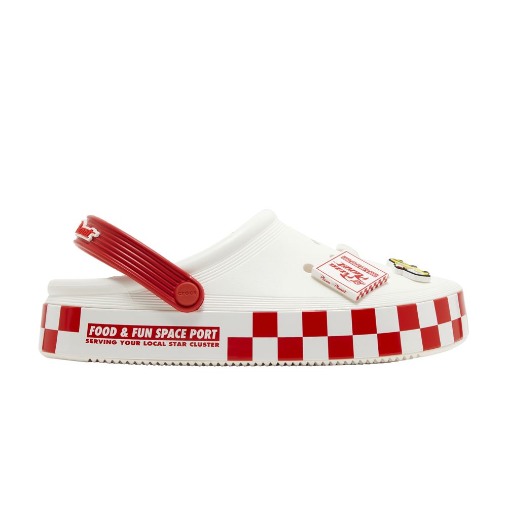 Pre-owned Crocs Toy Story X Off-court Clog 'pizza Planet' In White