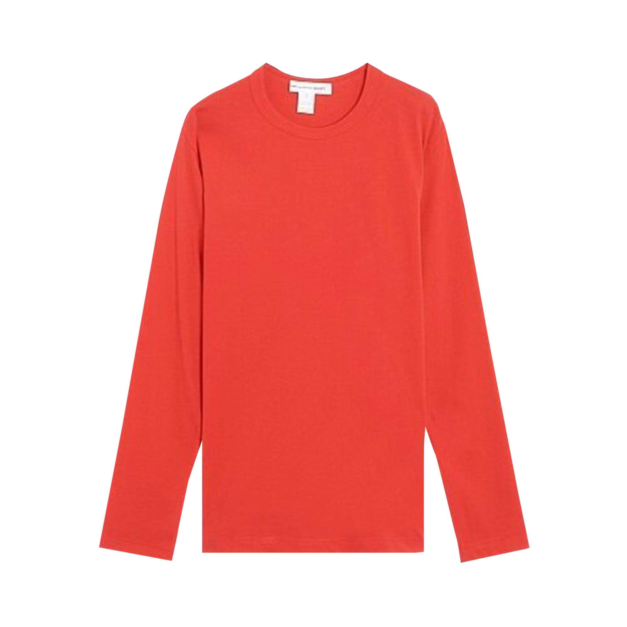 Pre-owned Comme Des Garçons Shirt Rear Logo Long-sleeve T-shirt 'red' | Men's Size L