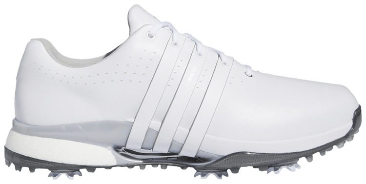 Adidas Tour 360 24 Golf Wide White Silver Metallic