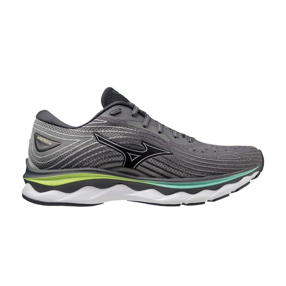 Click to view more detailed imagery on our partner's website Pre-owned Mizuno Wave Sky 6 'iron Gate Soleil' In Grey