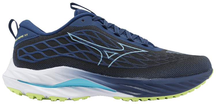 Mizuno Wave Inspire 20 SSW Navy Peony Sharp Green