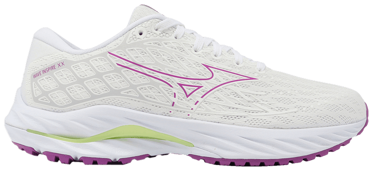 Mizuno Wmns Wave Inspire 20 Super Wide White Rose Red