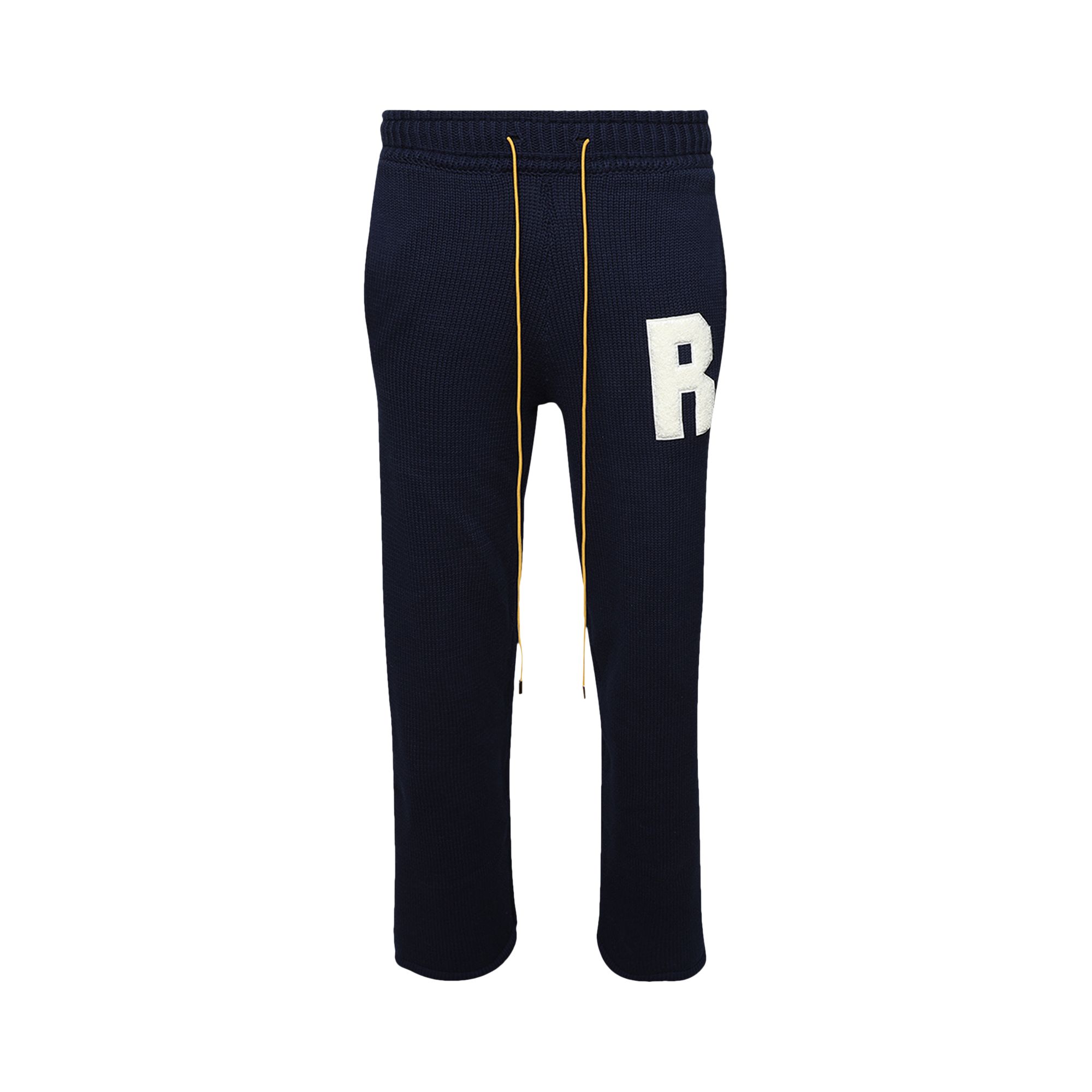 Pre-owned Rhude Lightning Knit Pant 'navy/white' | Blue | Men's Size L