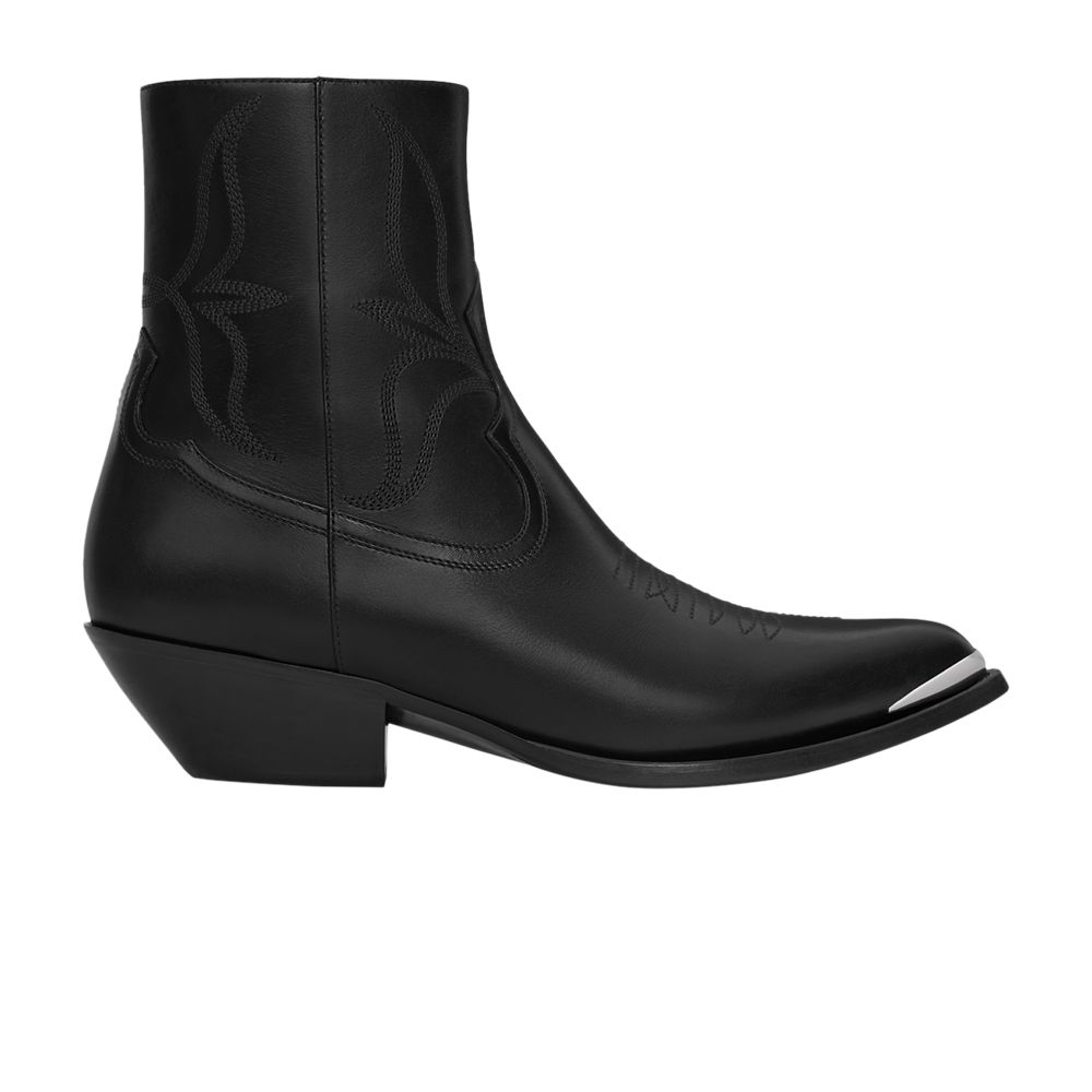 Pre-owned Celine Leon Zipped Boot Metal Toe 'black' | Men's Size 43