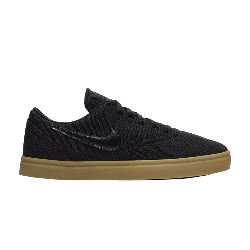 Pre-owned Nike Check Canvas Sb Gs 'black Gum' | Kid's Size 4.5