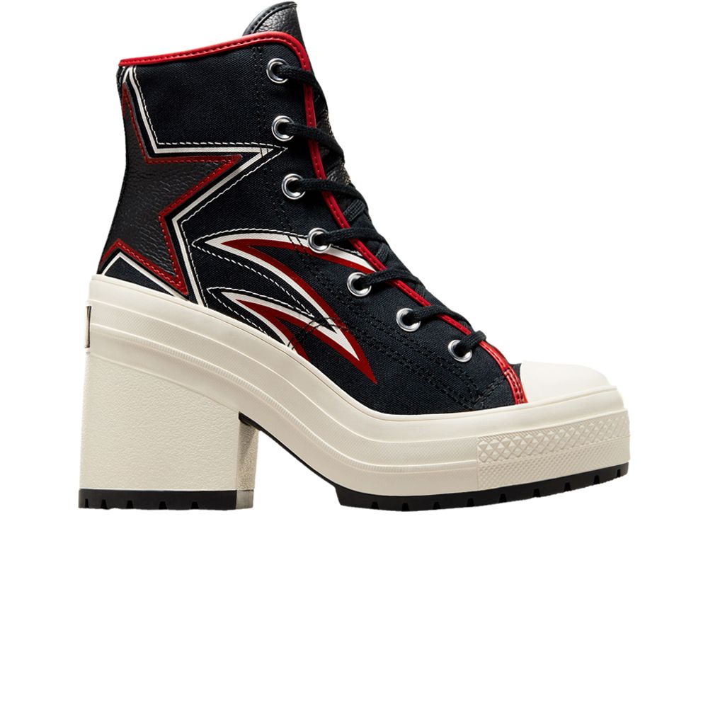 Pre-owned Converse Wmns Chuck 70 De Luxe Heel High 'moto' In Black