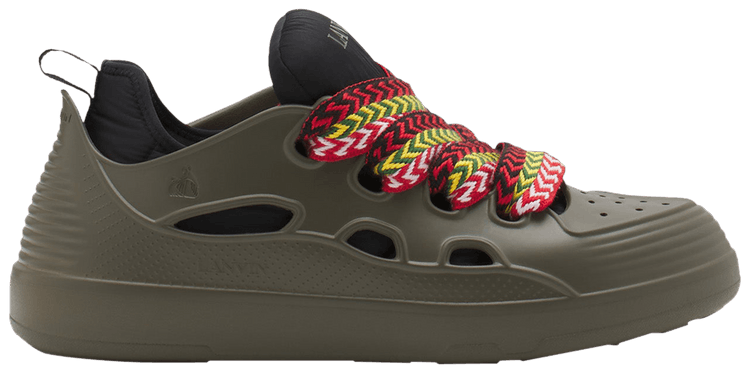 Lanvin Curb Sneakers Color Block   Taupe