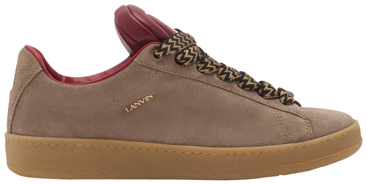 Future x Lanvin Hyper Curb Sneakers Taupe Red