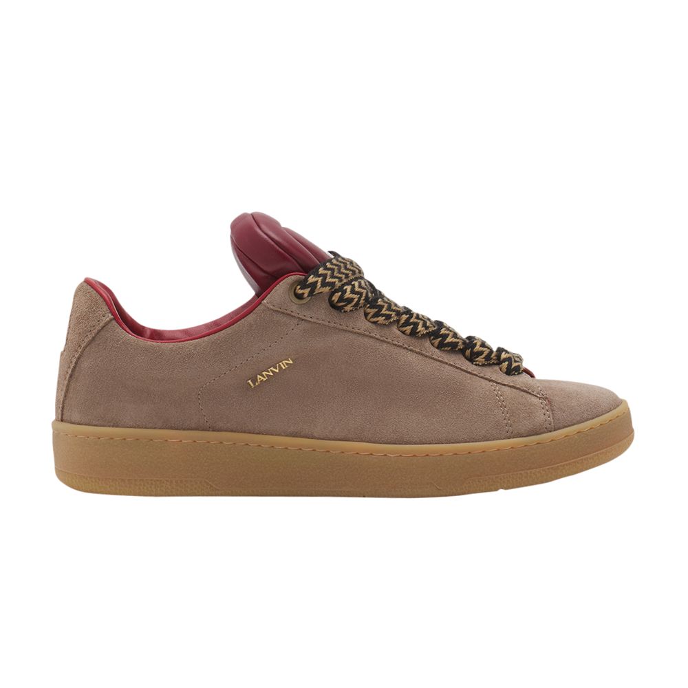 Pre-owned Lanvin Future X Hyper Curb Sneakers 'taupe Red' | Brown | Men's Size 40