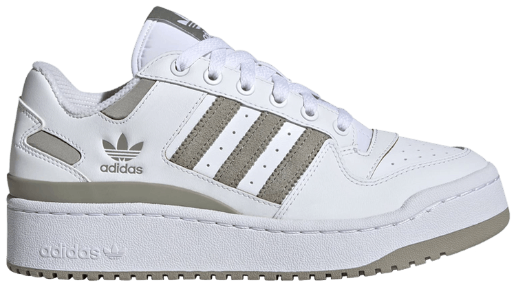 White adidas with silver stripes cheap