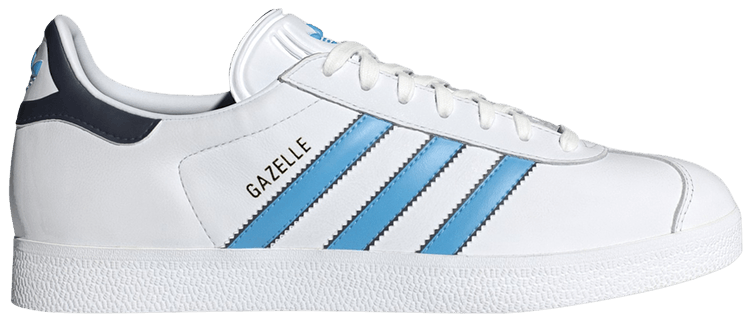 Adidas Gazelle White Semi Blue Burst