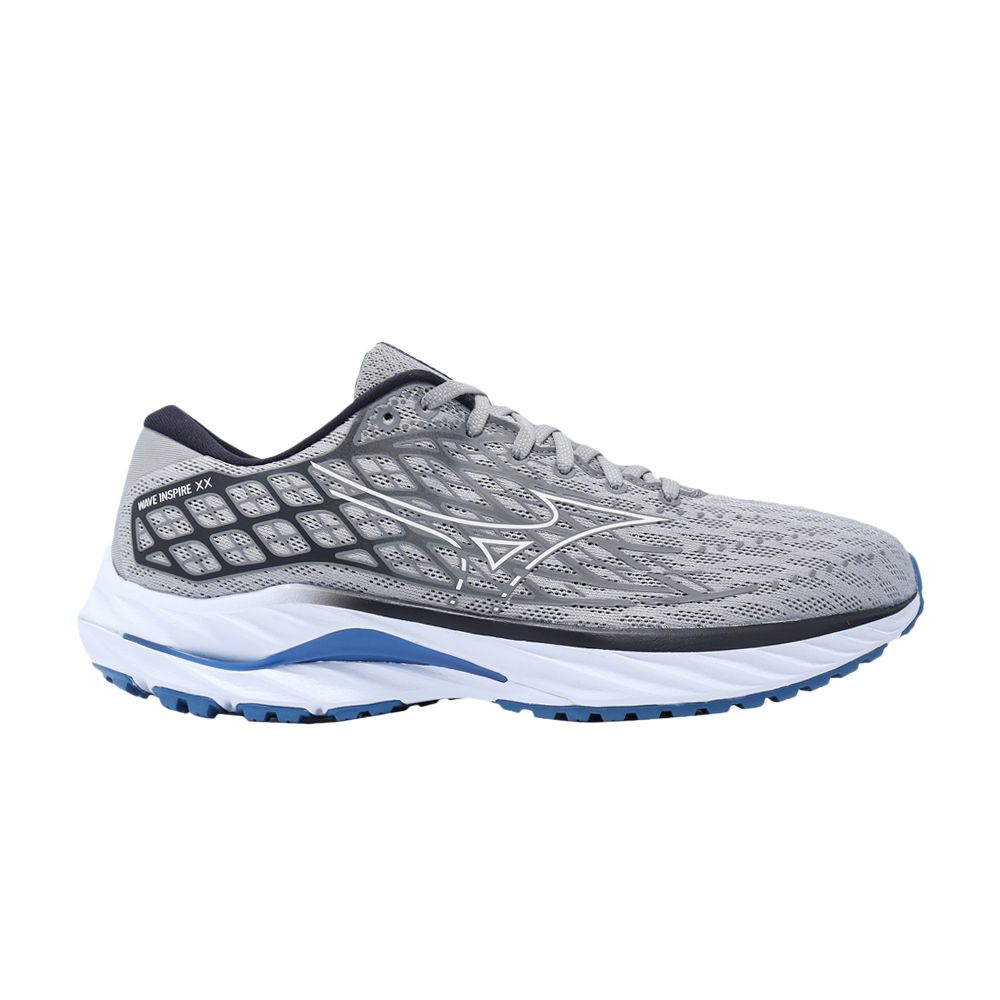 Mizuno Wave Inspire 20 2E Wide 'Harbor Mist Federal Blue' | Grey | Men's Size 10.5 - J1GC244505