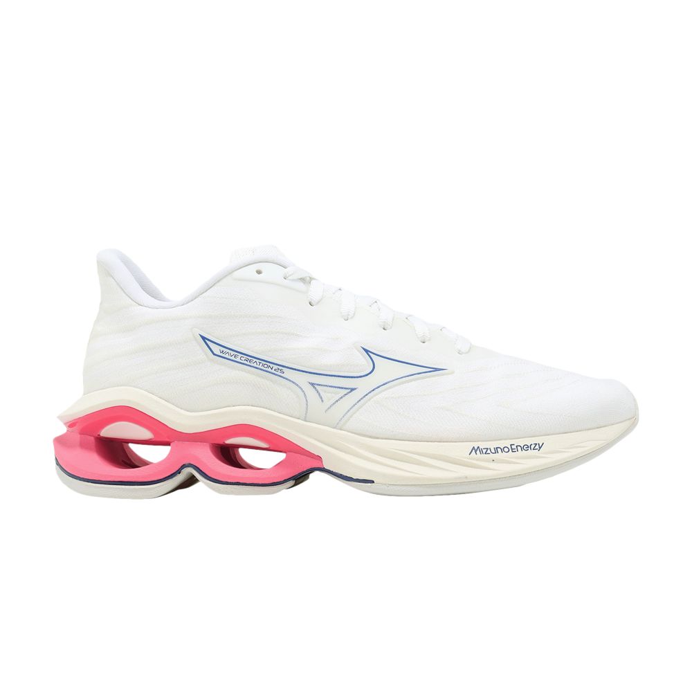 Pre-owned Mizuno Wmns Wave Creation 25 'white Pearl Blue' | Women's Size 9