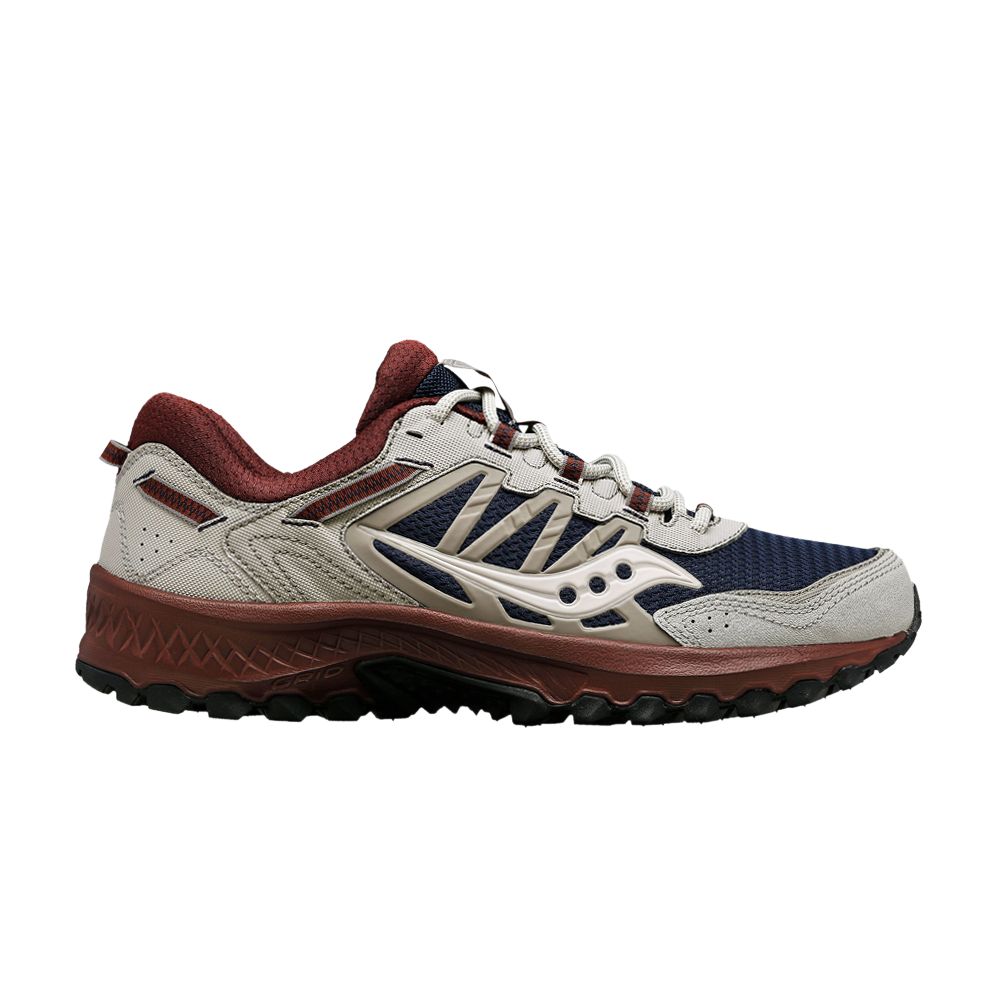 Pre-owned Saucony Grid Peak 'navy Brown' In Grey