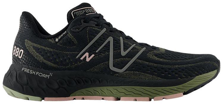 New Balance Wmns Fresh Foam X 880v13 GORE TEX Wide Black Dark Peridot