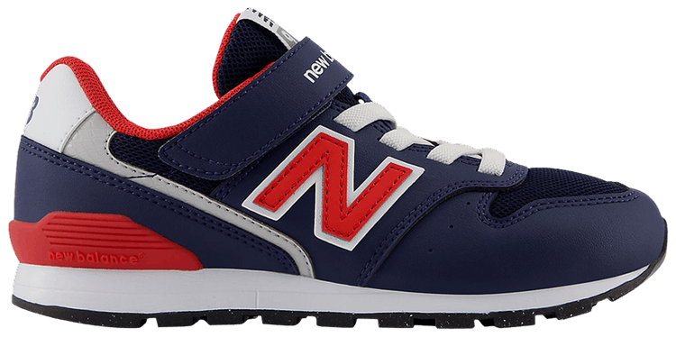 New Balance 996 Hook  Loop Kids Wide Navy Blue Red