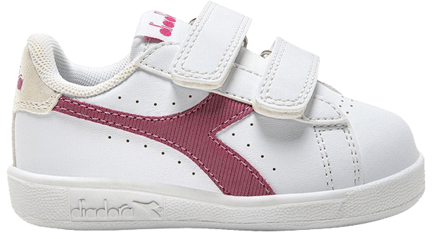 Diadora Game P Toddler White Claret Red