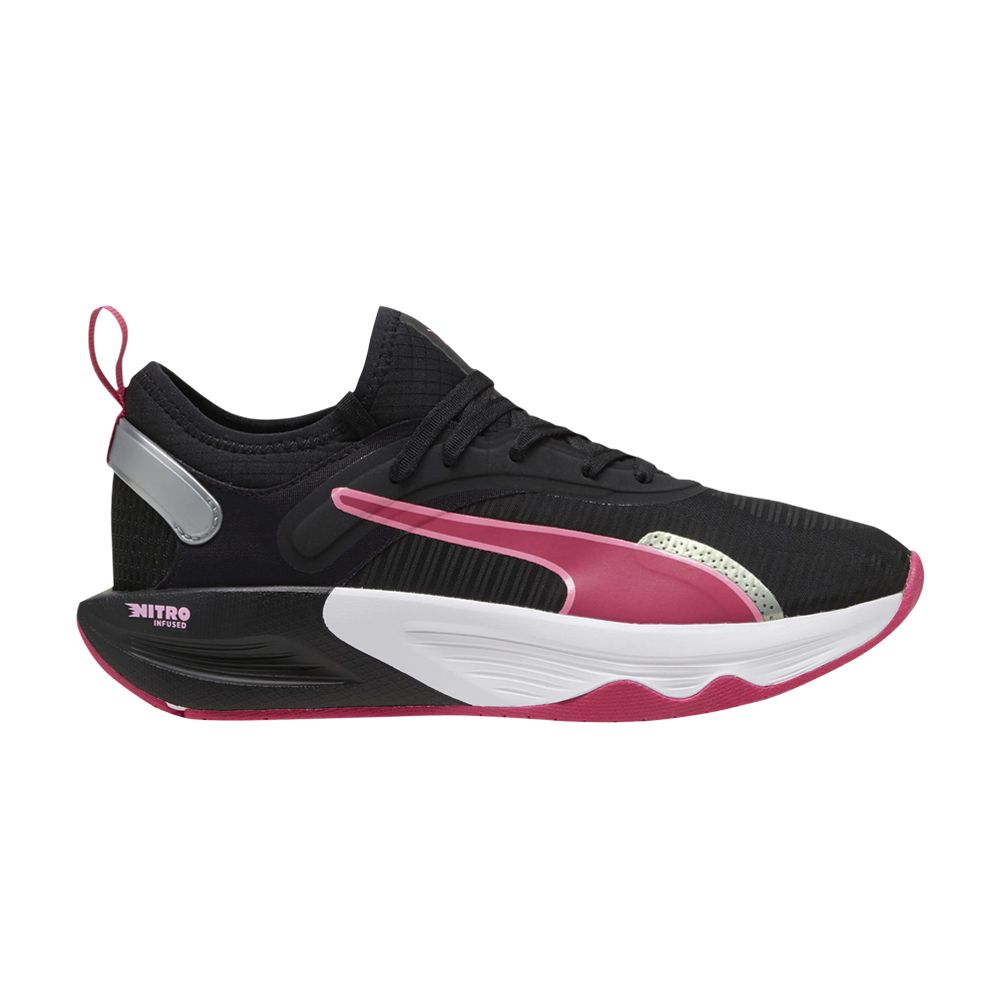 Pre-owned Puma Wmns Pwr Xx Nitro 'black Garnet Rose'
