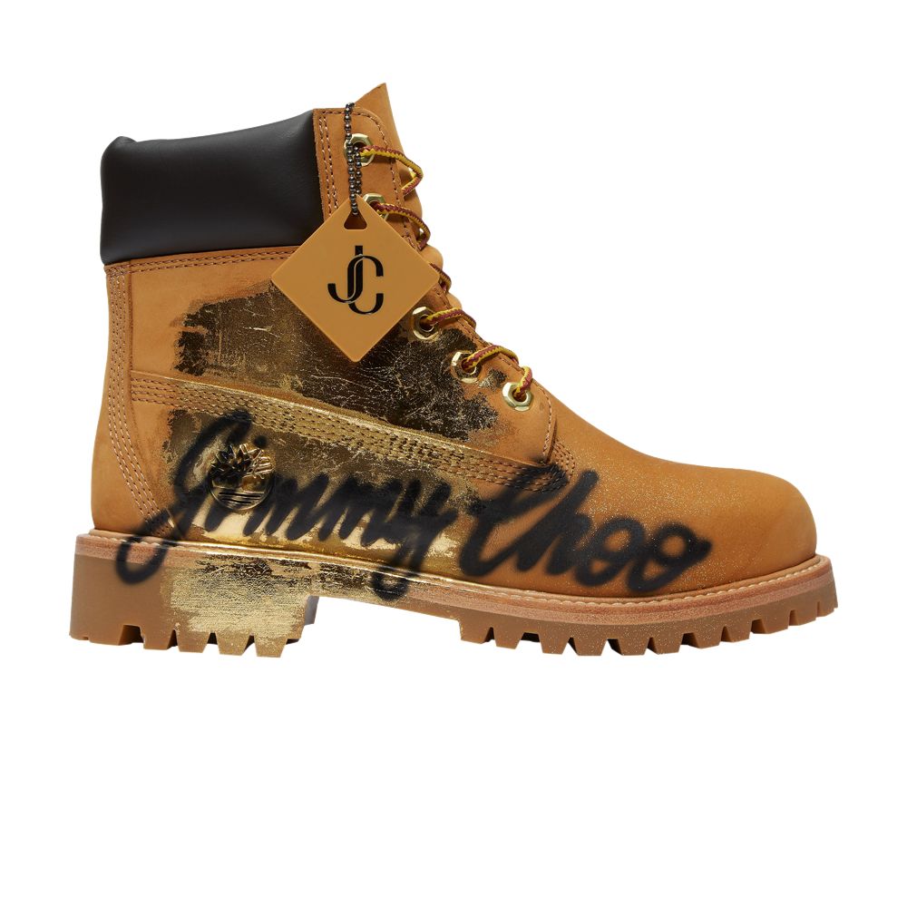 Timberland Jimmy Choo x Wmns 6 Inch Premium 'Spray-Painted - Wheat' | Brown | Women's Size 8.5
