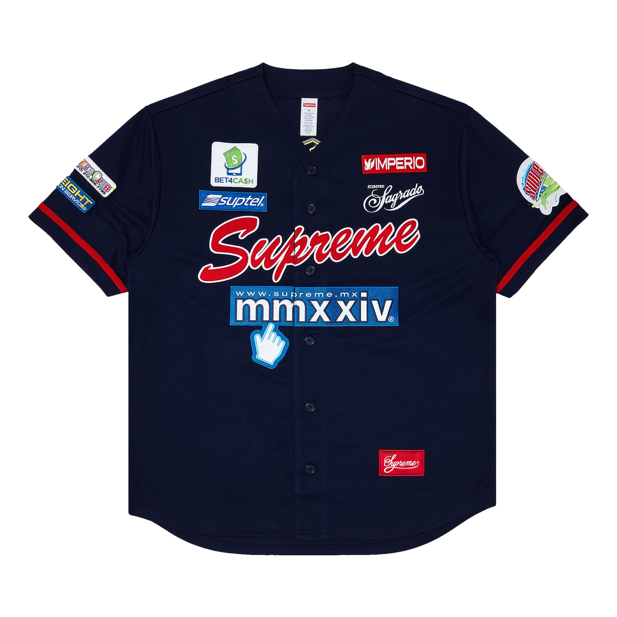 Supreme Chosen One Baseball Jersey 'Navy' | Blue | Men's Size S
