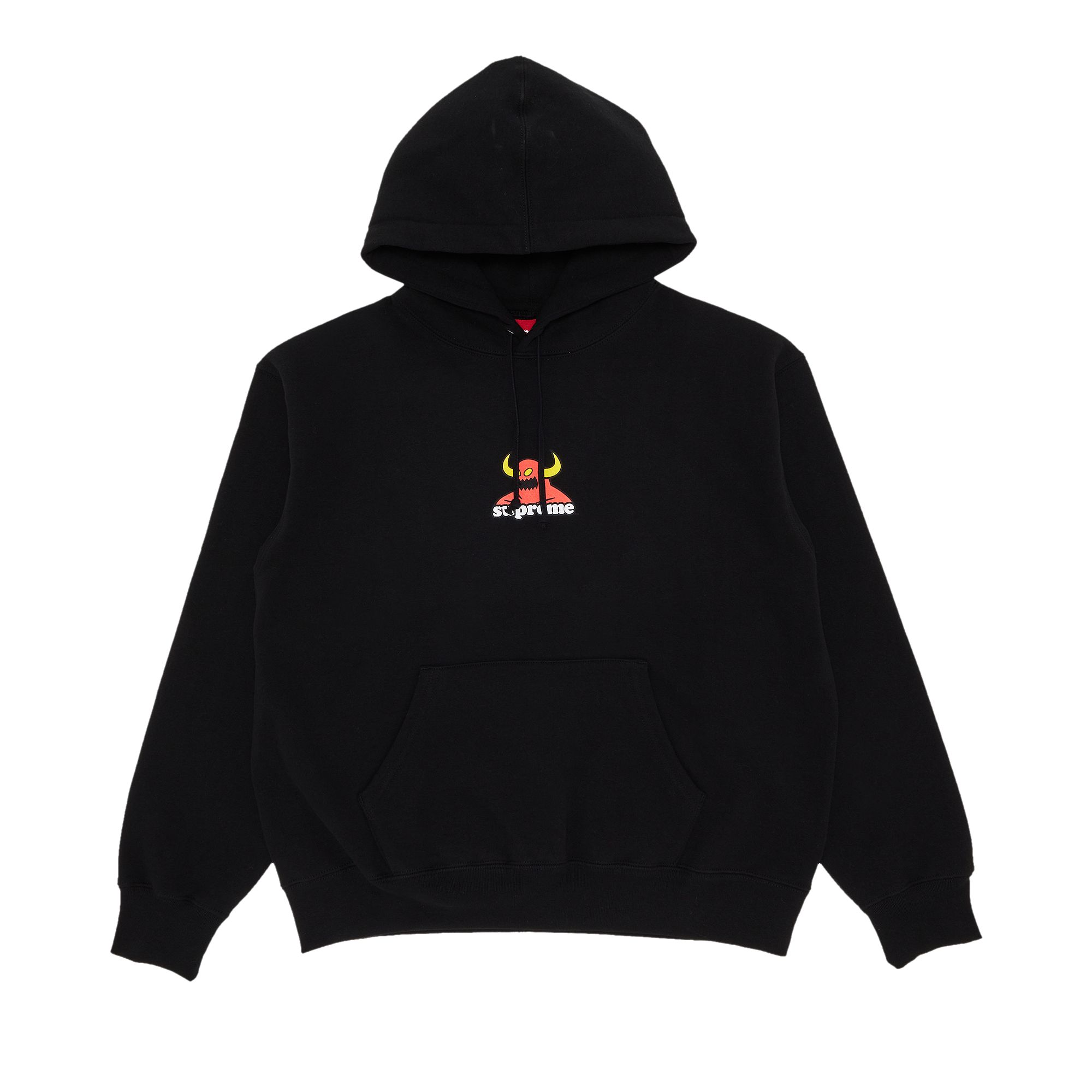 Pre-owned Supreme X Toy Machine Hooded Sweatshirt 'black'