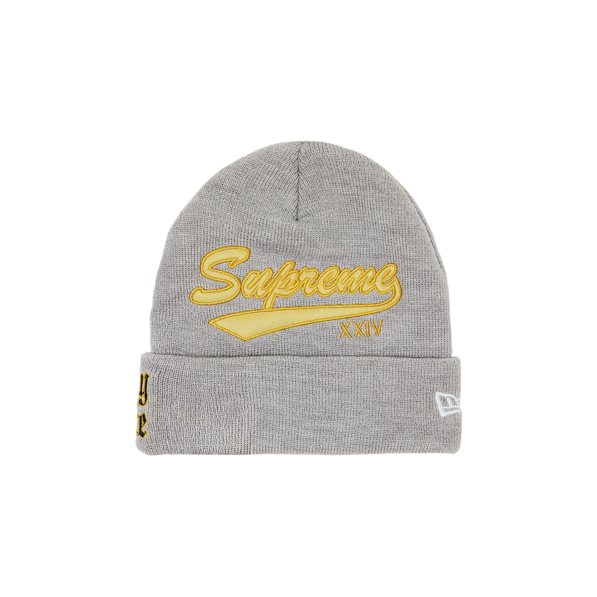 Supreme x New Era Salvation Beanie 'Heather Grey' | Men's Size Onesize