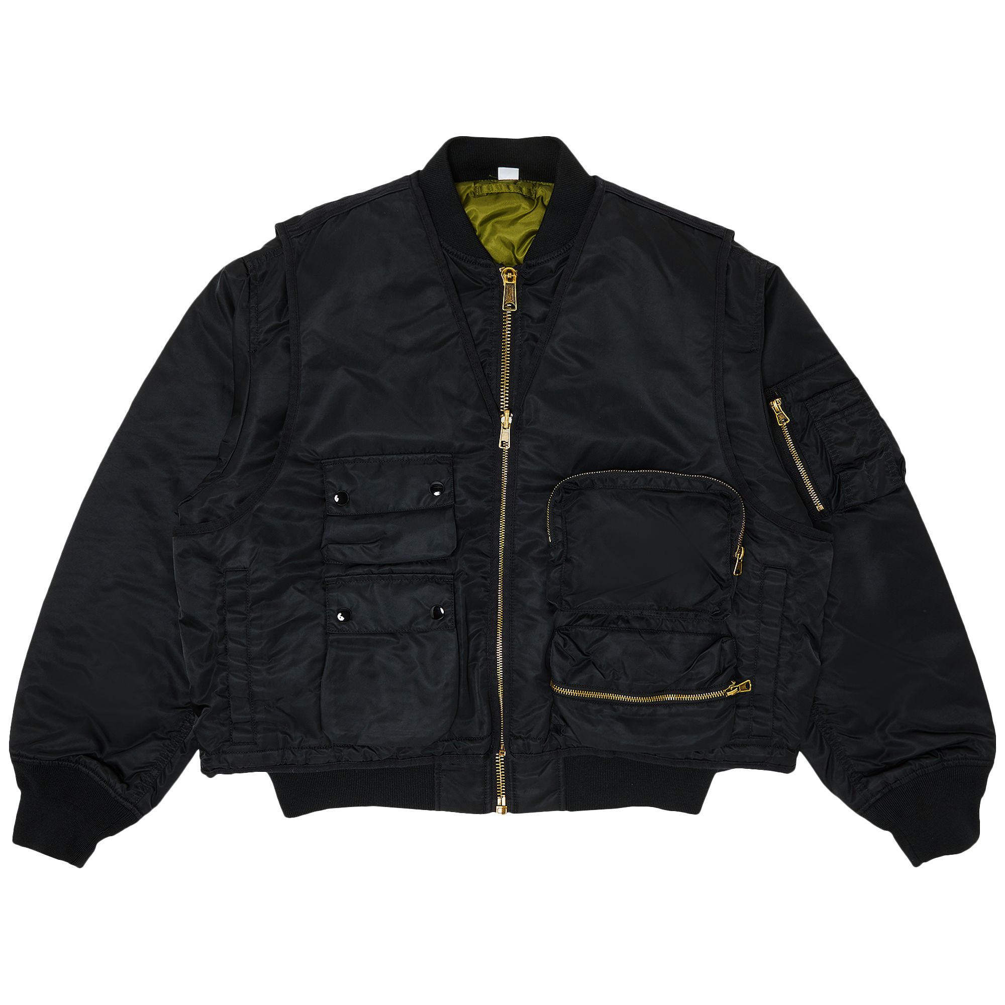 Supreme 2-In-1 MA-1 + Vest 'Black' | Men's Size XL