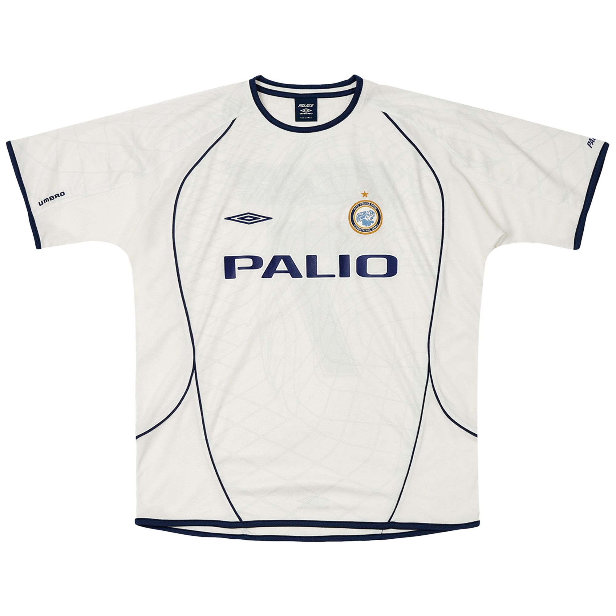 Pre-owned Palace X Umbro Home Shirt 'white'